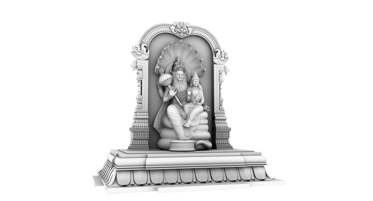 god narasimha 3d model 3D model_4