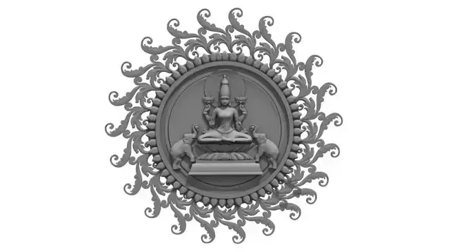 god lakshmi 3d model 3D model