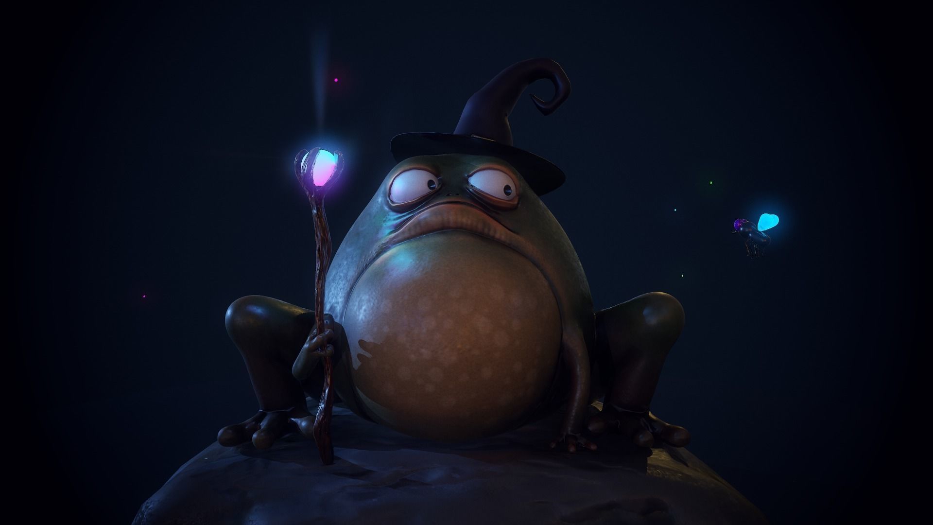 Magic Frog Low-poly 3D model_11
