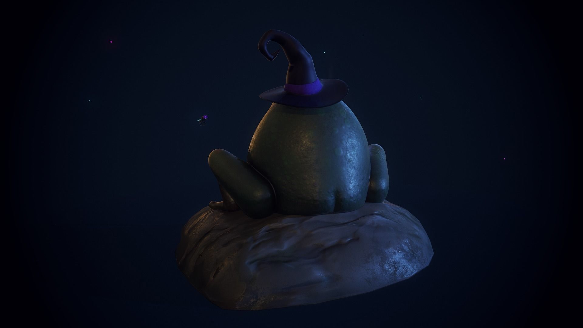 Magic Frog Low-poly 3D model_7