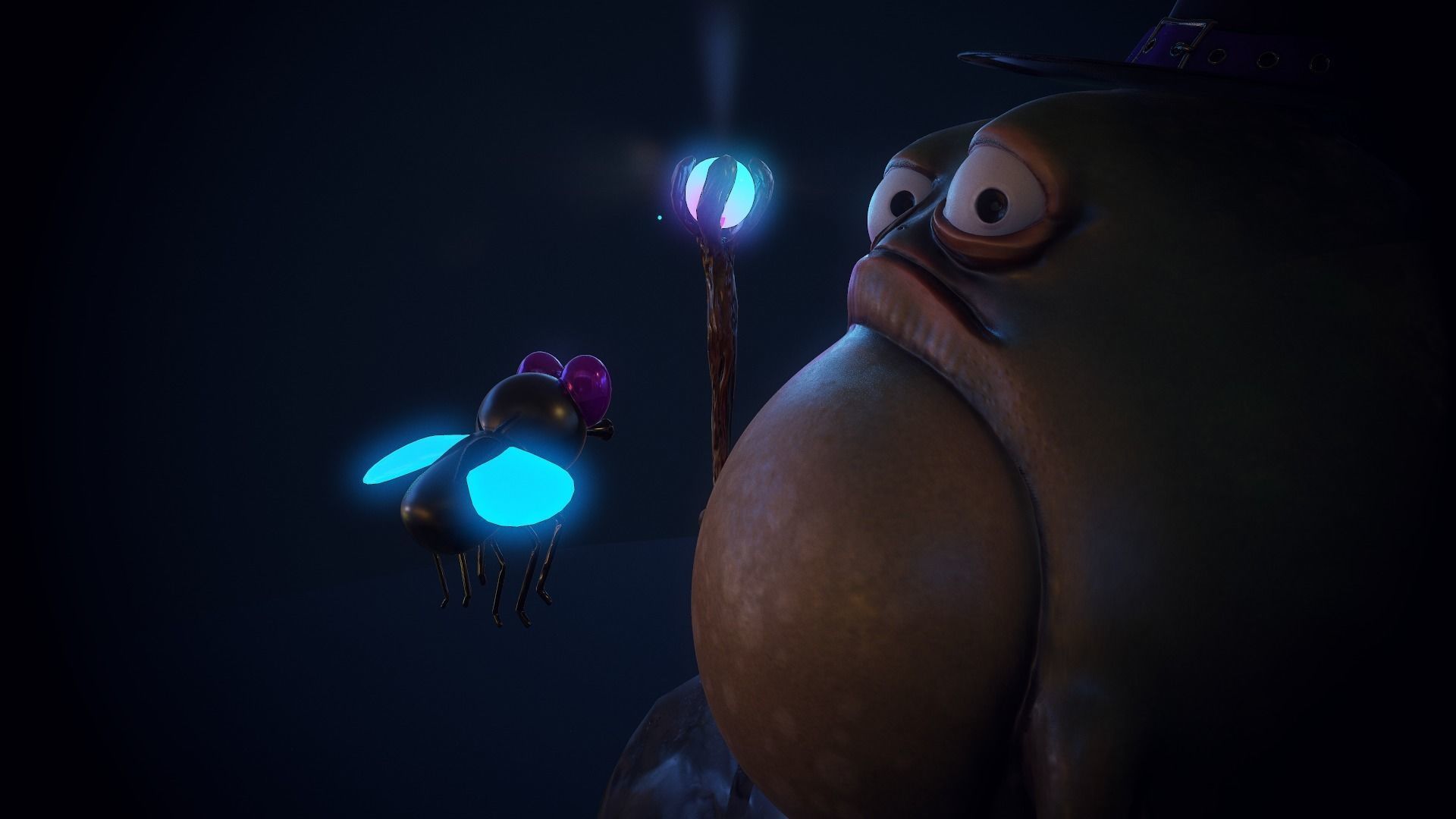 Magic Frog Low-poly 3D model_12