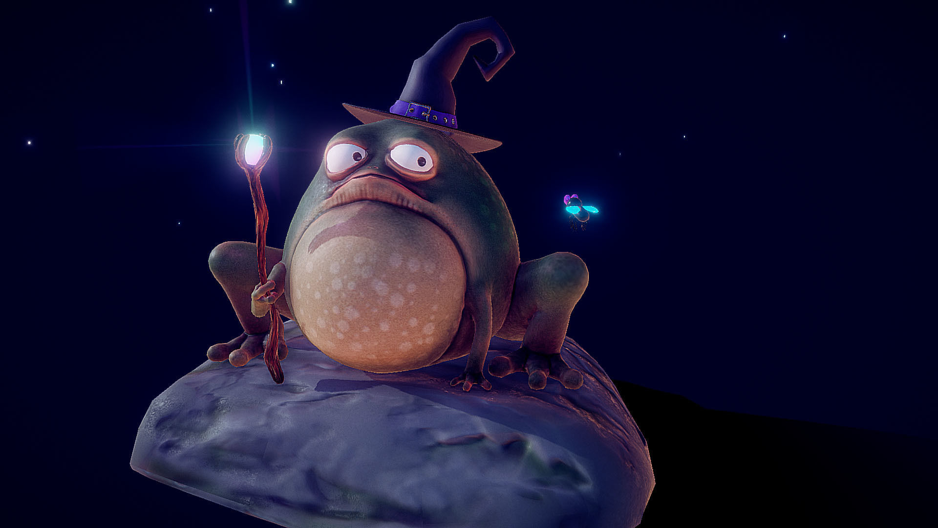 Magic Frog Low-poly 3D model_3