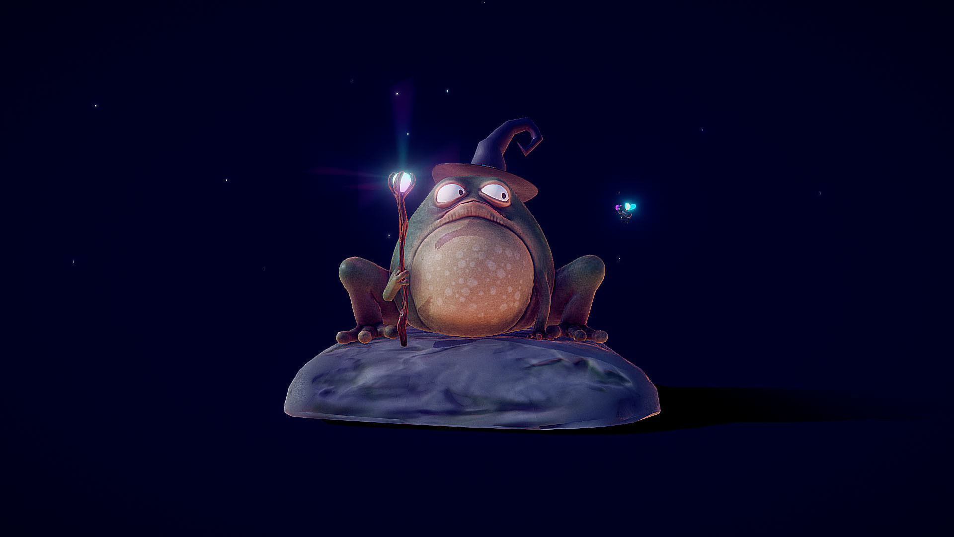 Magic Frog Low-poly 3D model_4
