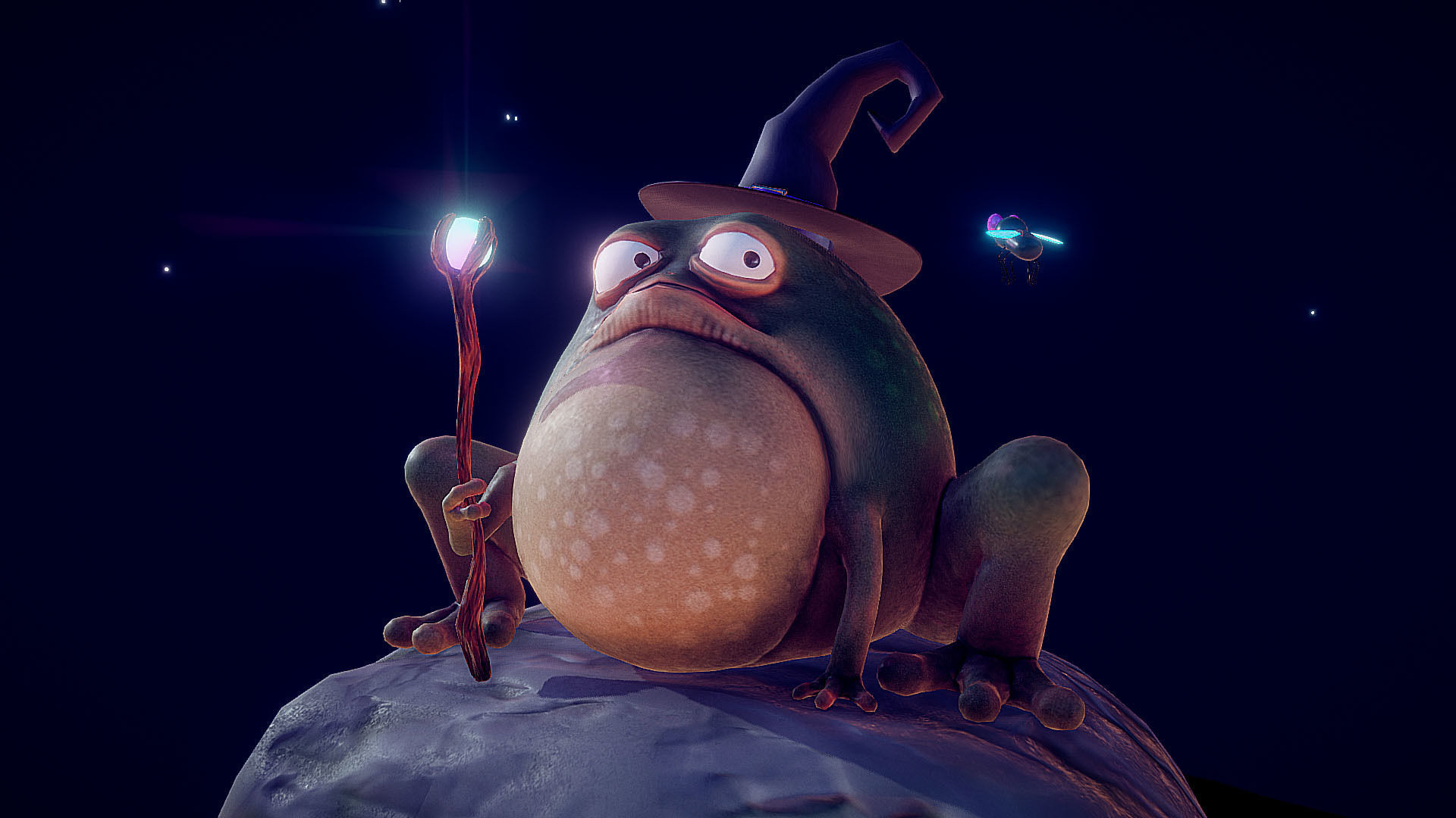 Magic Frog Low-poly 3D model_5