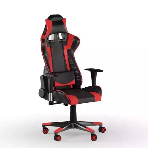 PC Gamer Chair Red 3D model