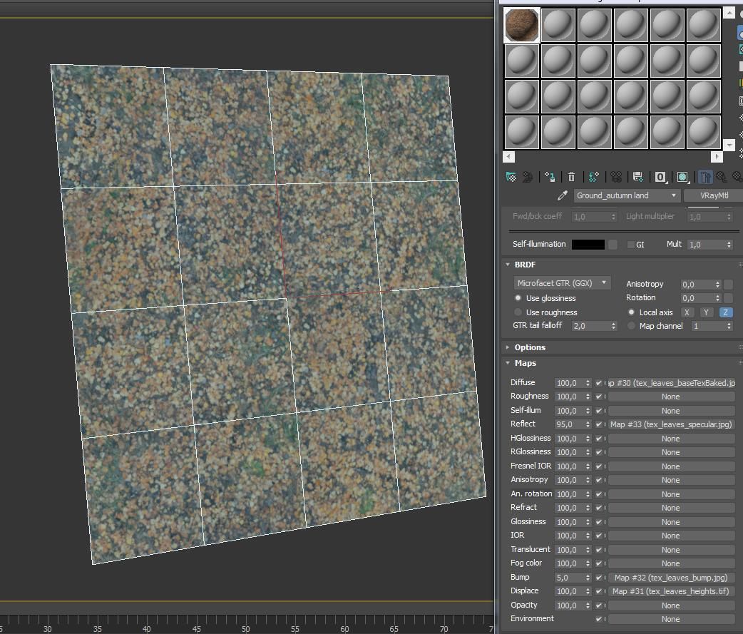 Ground autumn scan 3D model_5