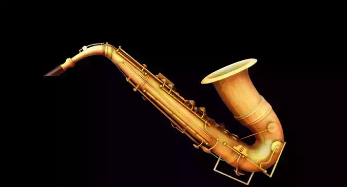 saxophone 3d model