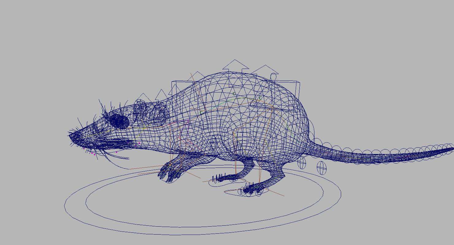 rat 3d model fur 3D model_3