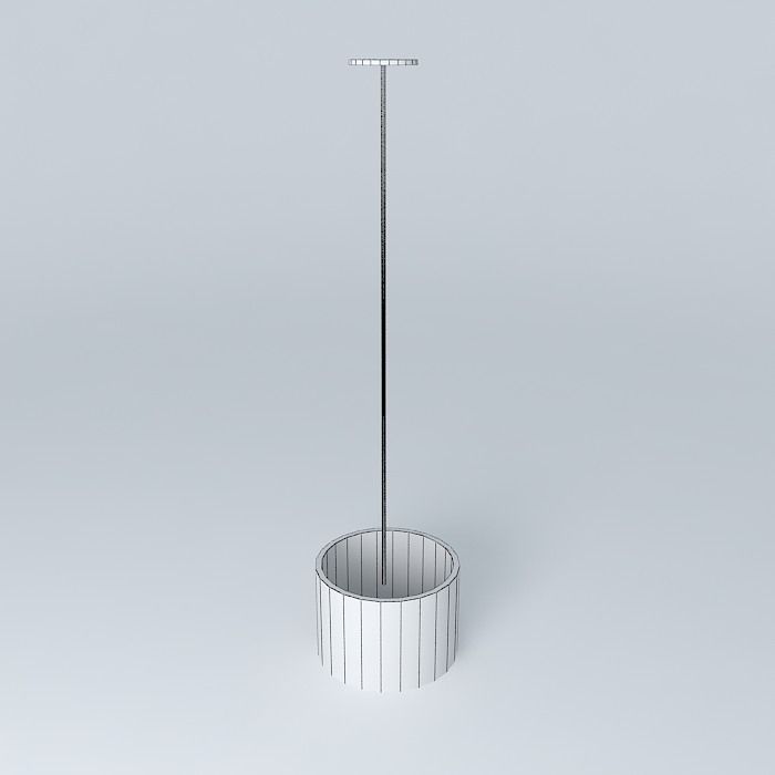 Black lamp Free 3D model_4