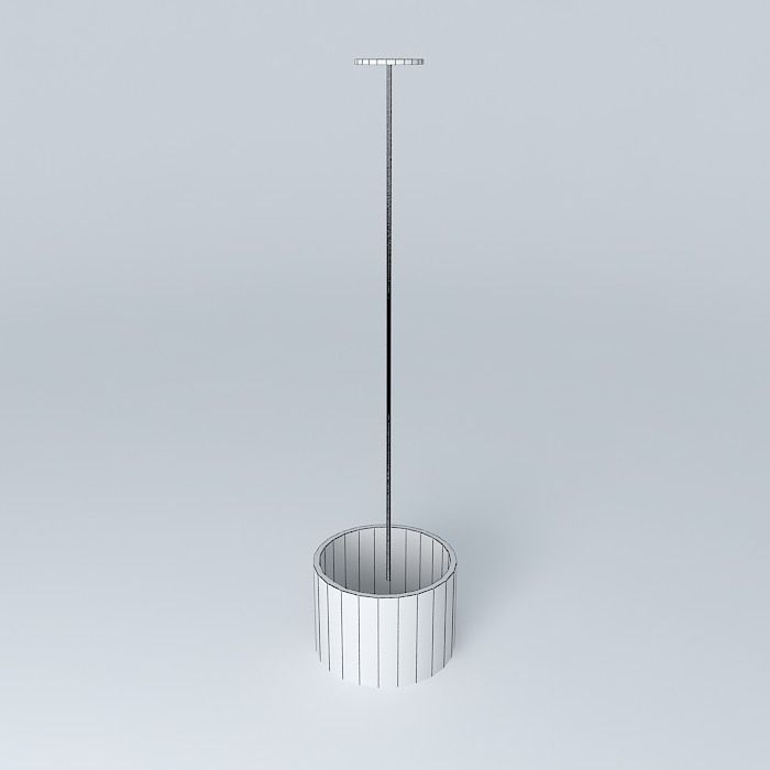 Black lamp Free 3D model_3