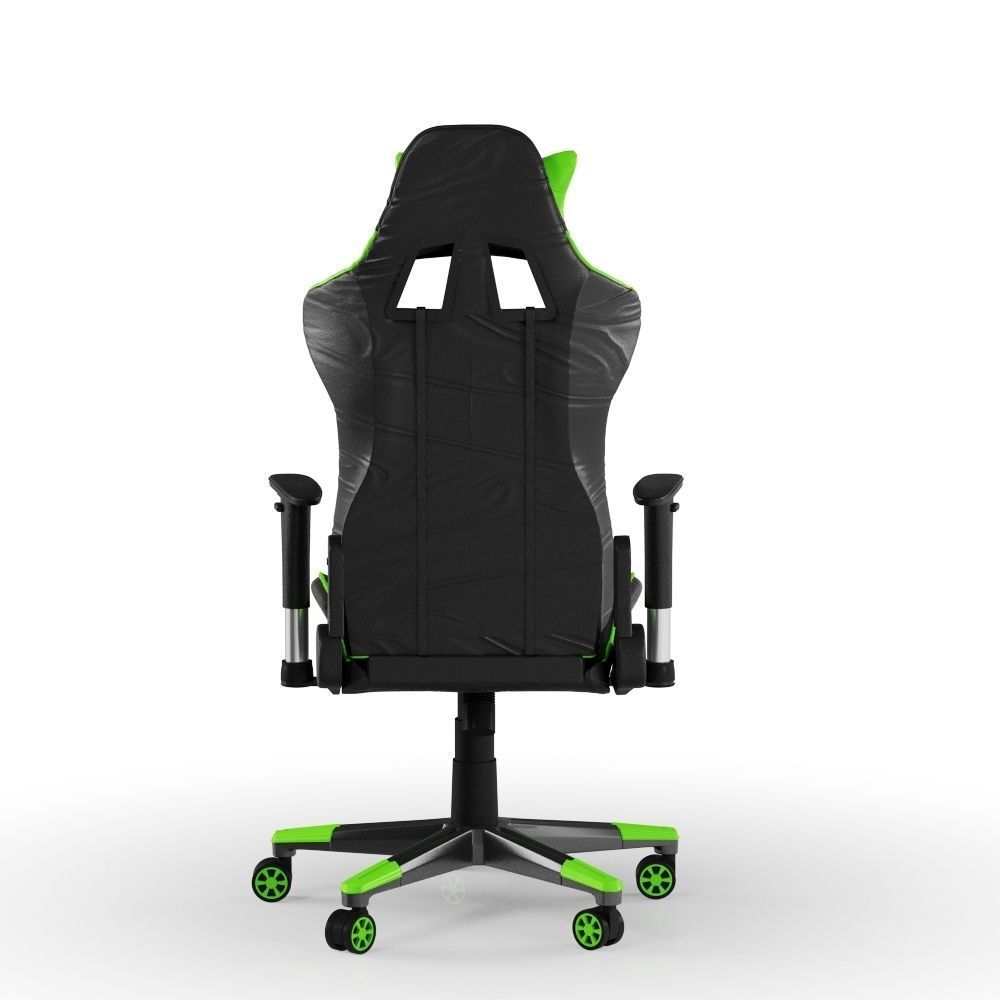 PC Gamer Chair Green Hero 3D model_5