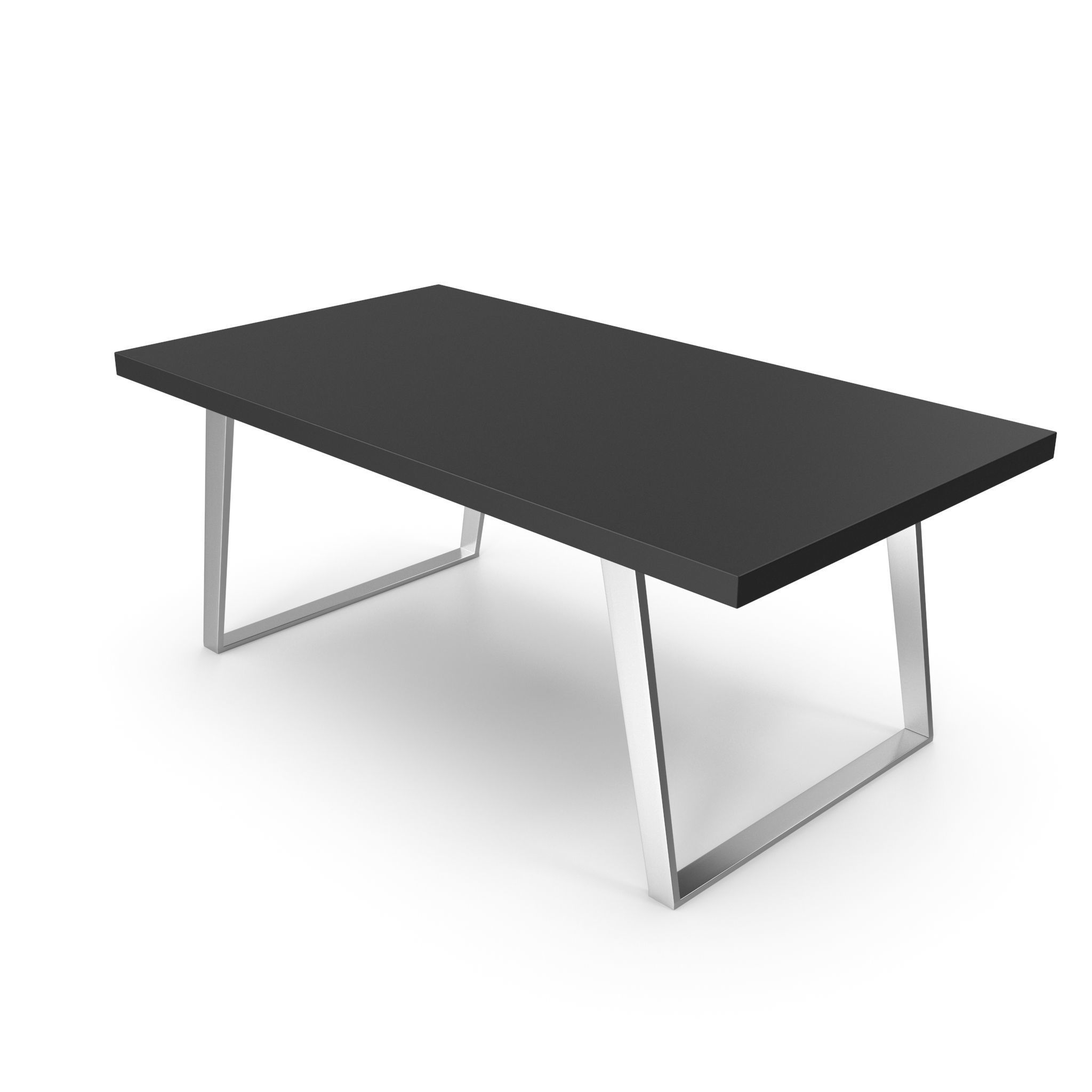 Table 4 black white circle top model 3D model_3