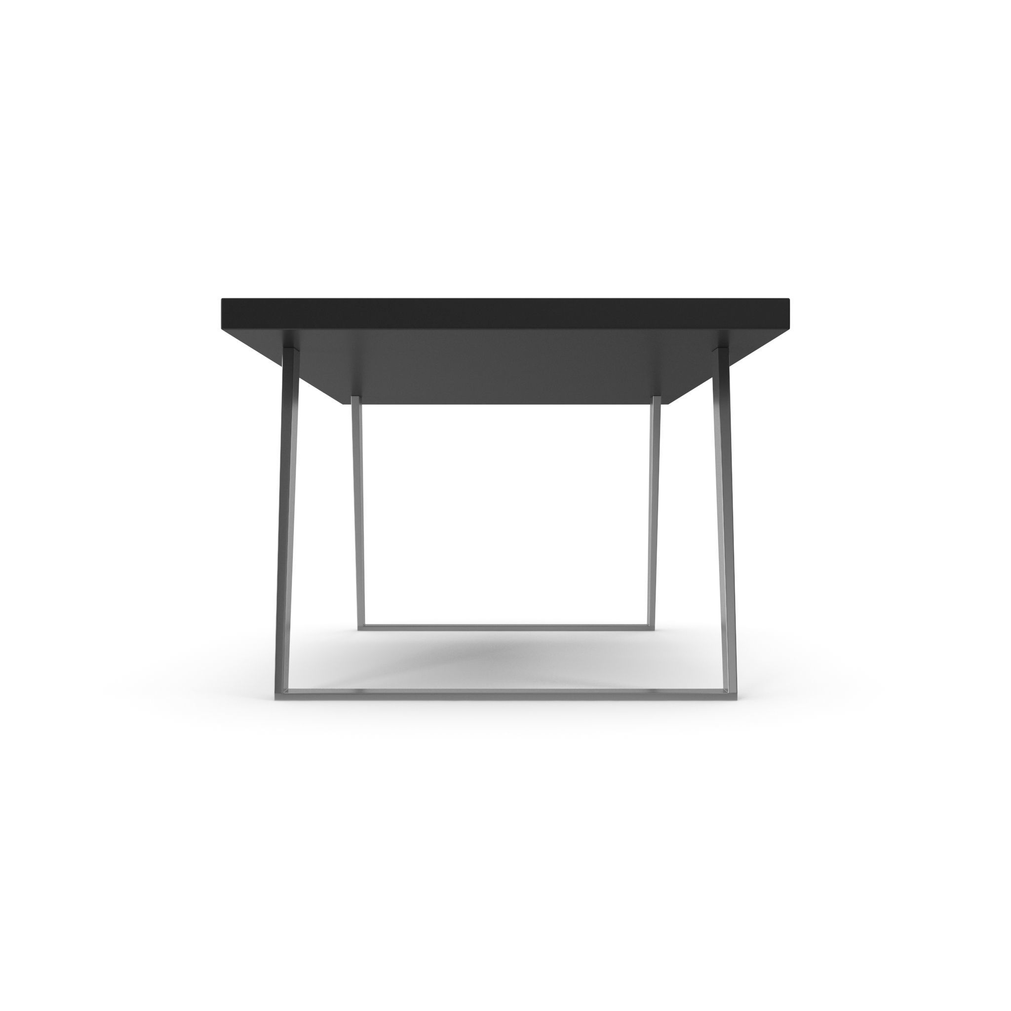 Table 4 black white circle top model 3D model_5