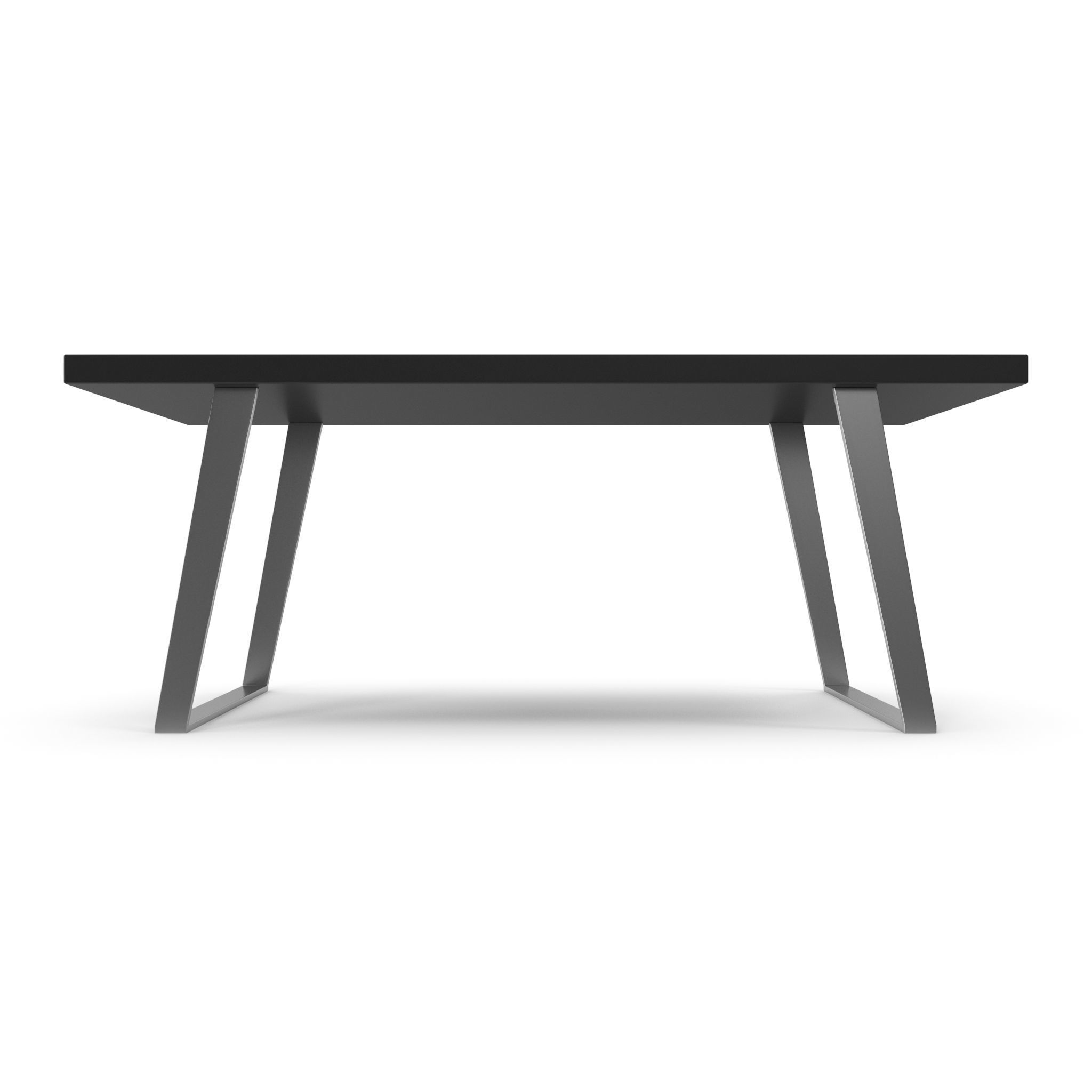 Table 4 black white circle top model 3D model_4
