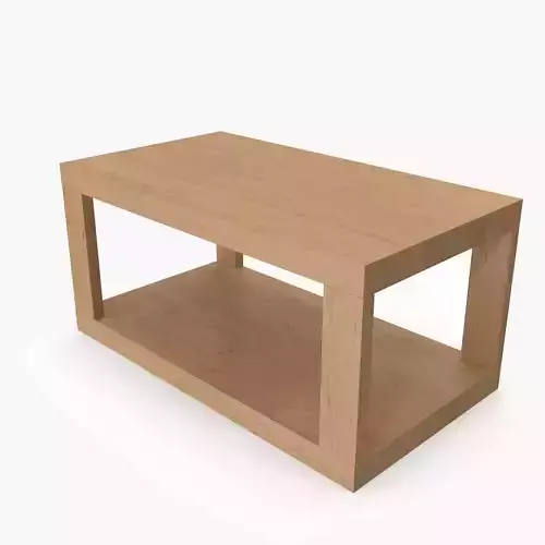 Table 5 wood eat coffee rectangular model