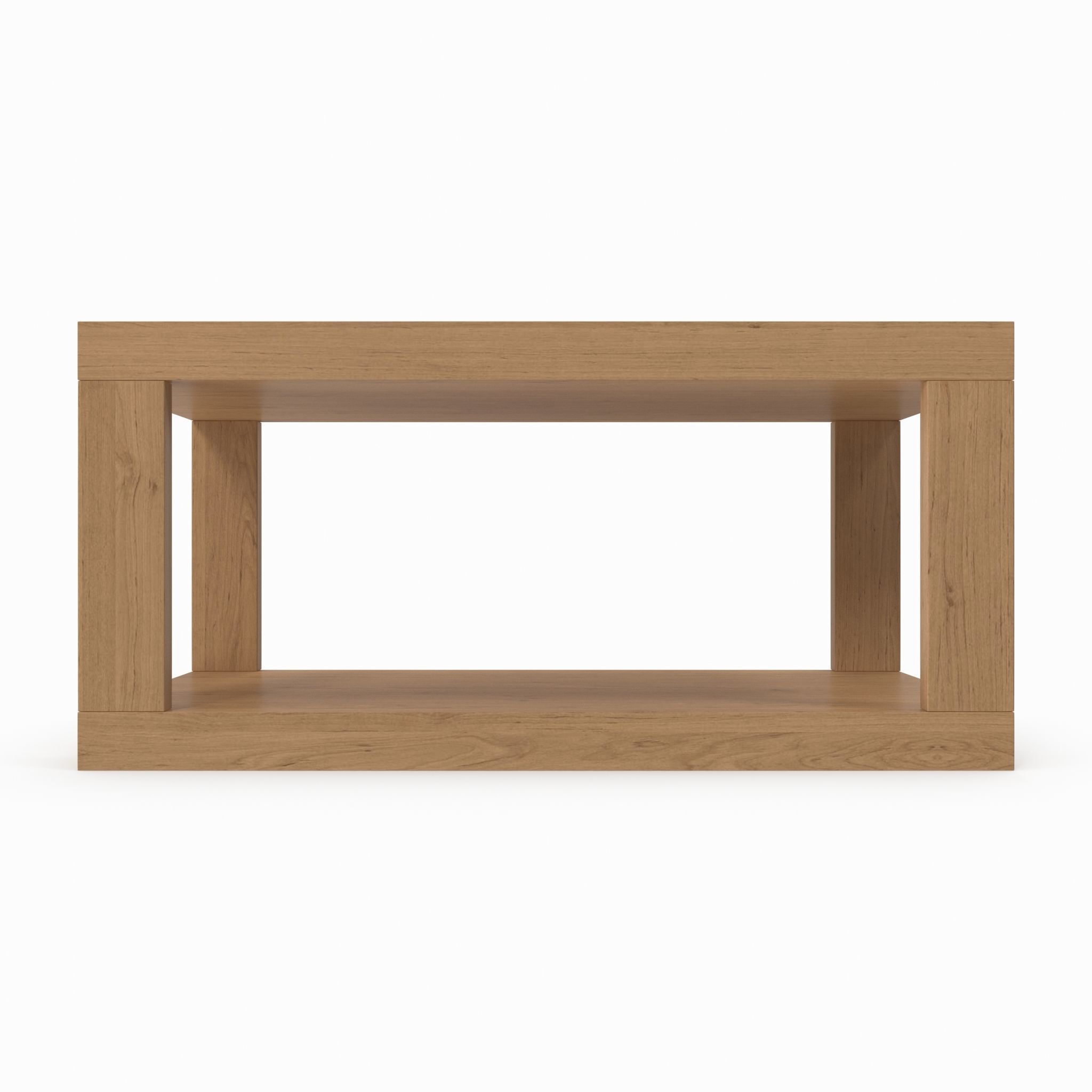 Table 5 wood eat coffee rectangular model 3D model_2