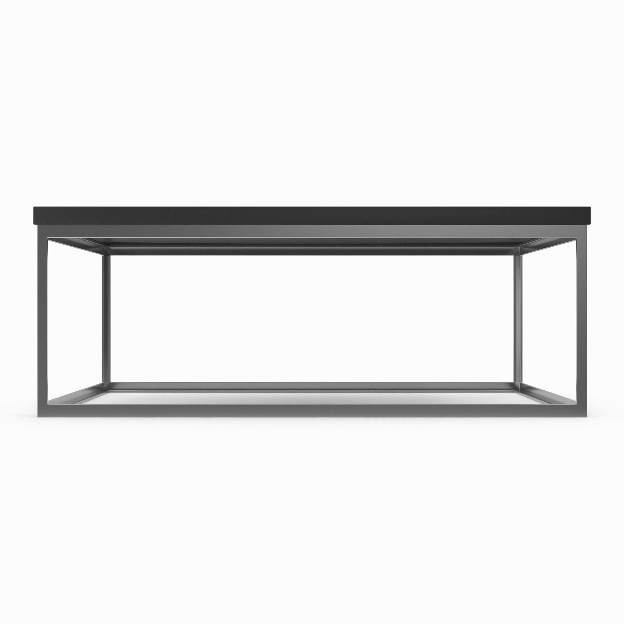 Table 6 rectangular metal black top model 3D model_2