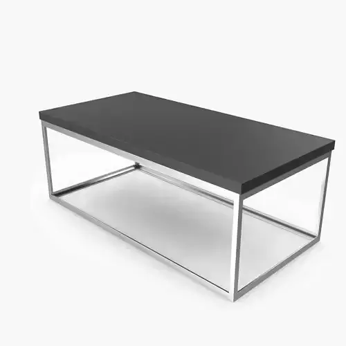 Table 6 rectangular metal black top model
