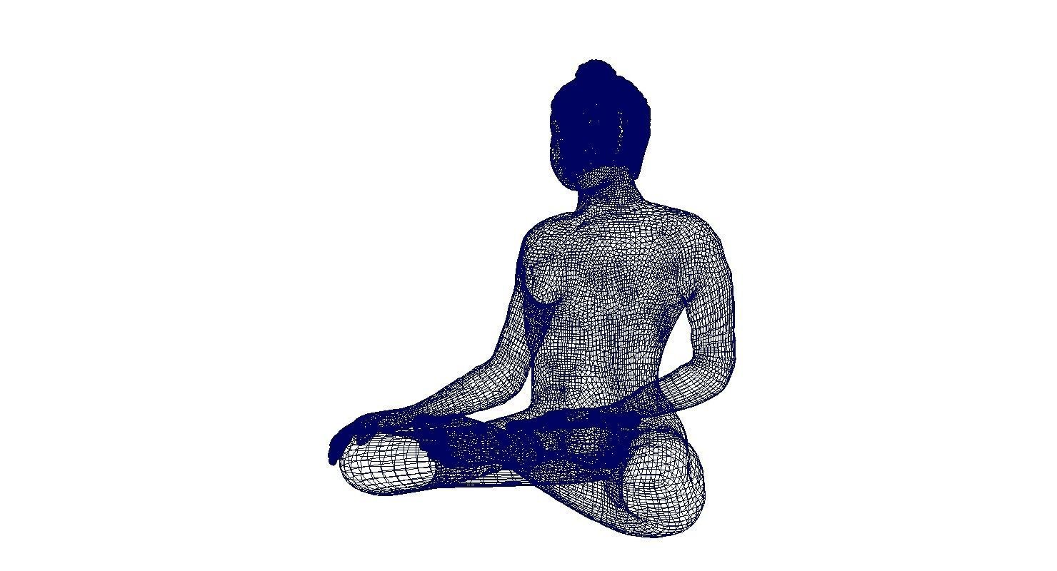 buddha statue 3d model 3D model_3