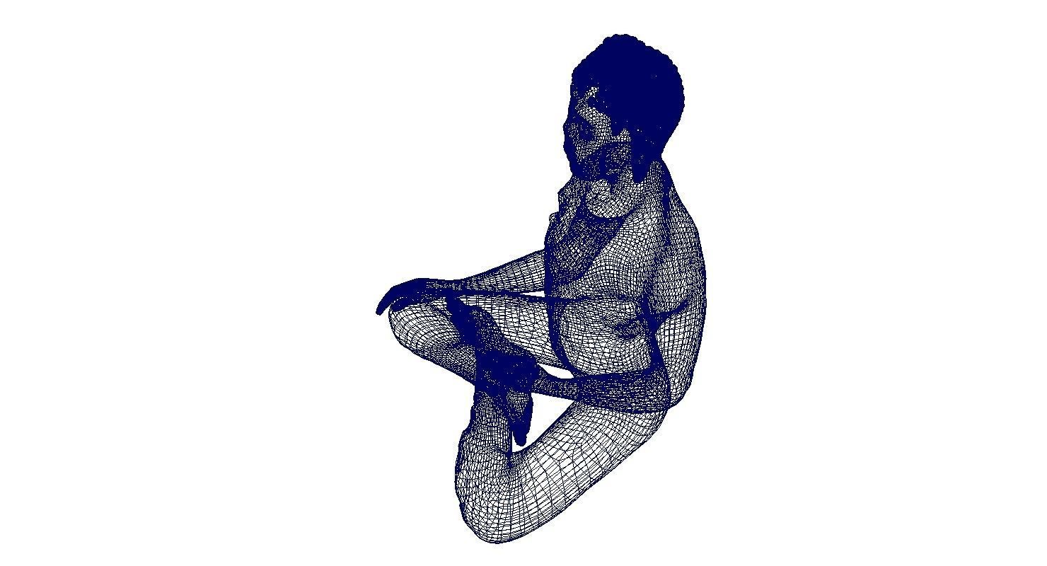 buddha statue 3d model 3D model_4