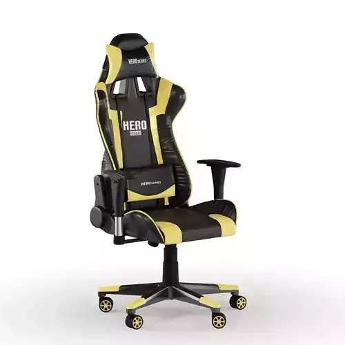 PC Gamer Chair Yellow Hero