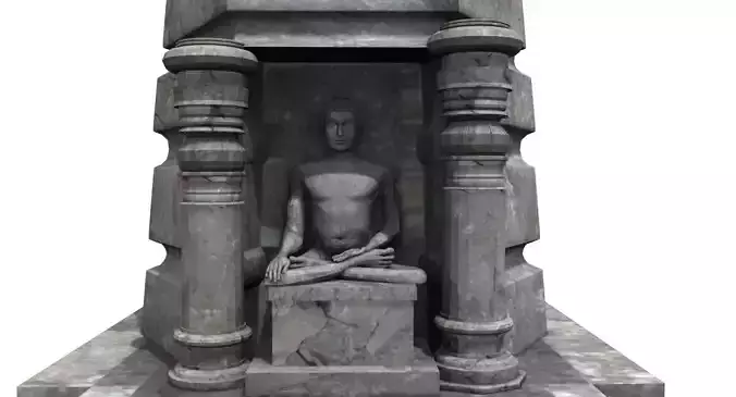 buddha temple 3d model