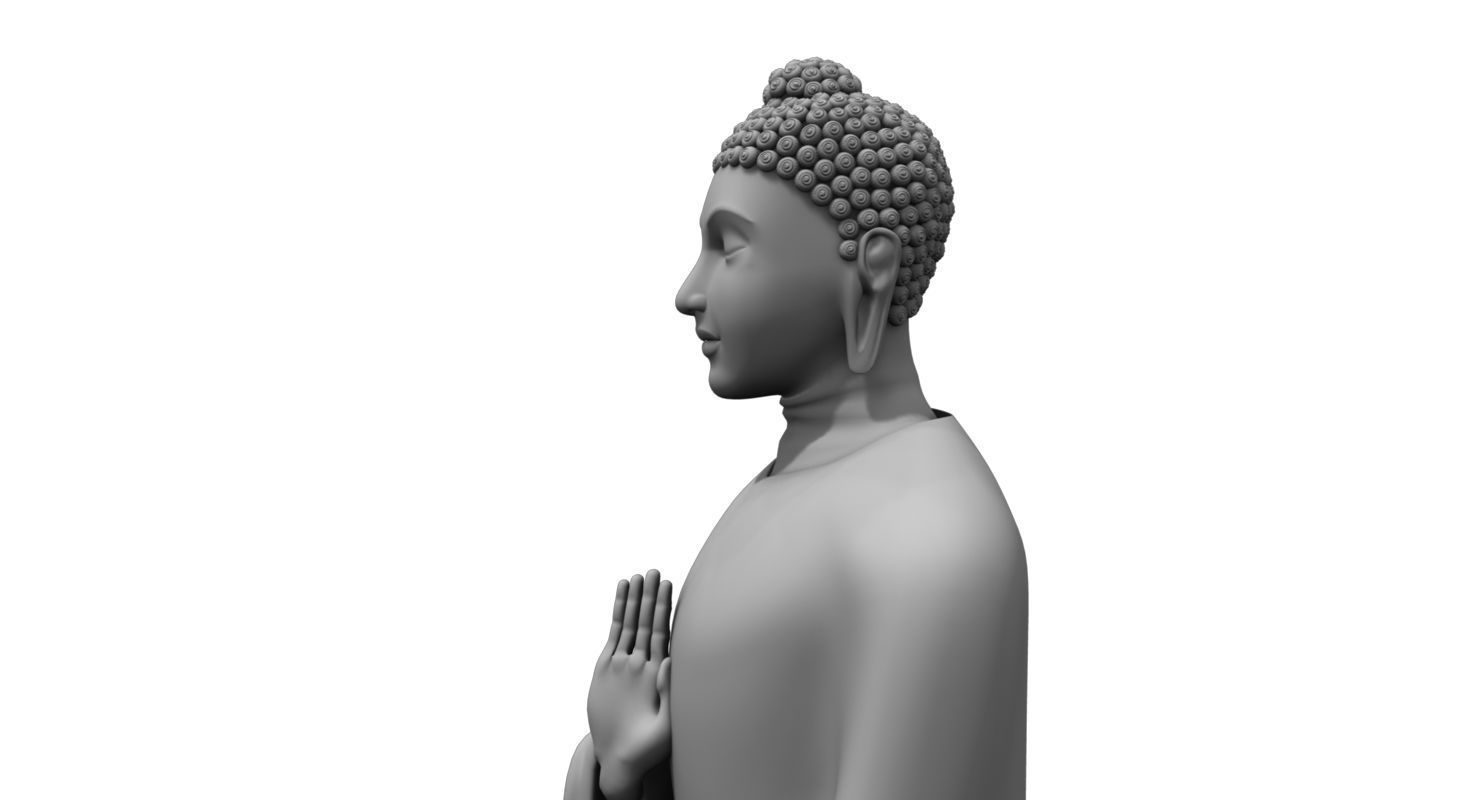 buddha statue model 3D model_4