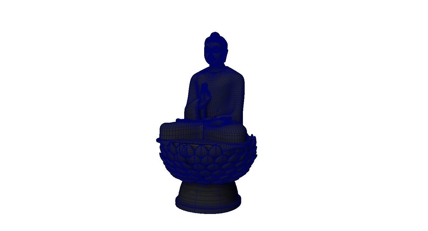 buddha statue model 3D model_5