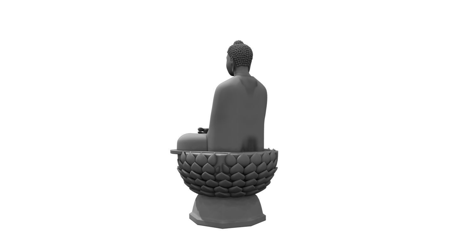 buddha statue model 3D model_3