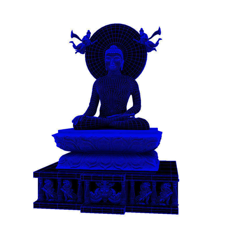 buddha statue 3d model 3D model_1