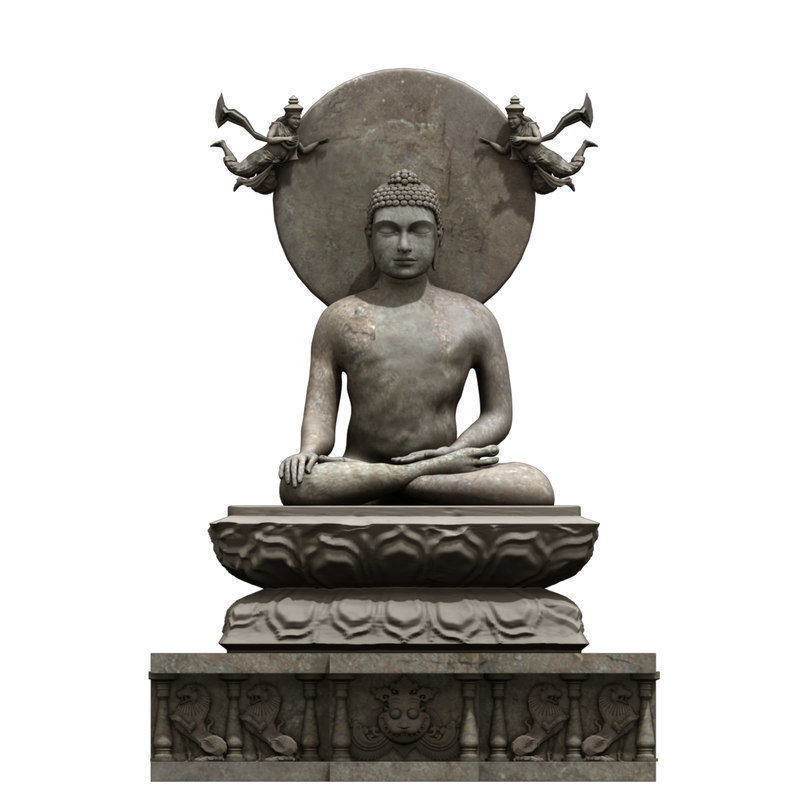 buddha statue 3d model 3D model_3
