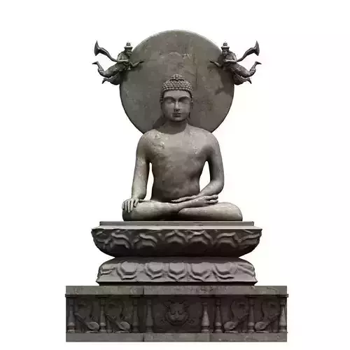 buddha statue 3d model