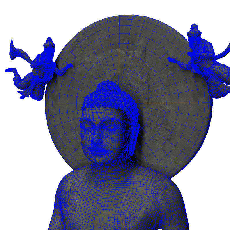 buddha statue 3d model 3D model_2