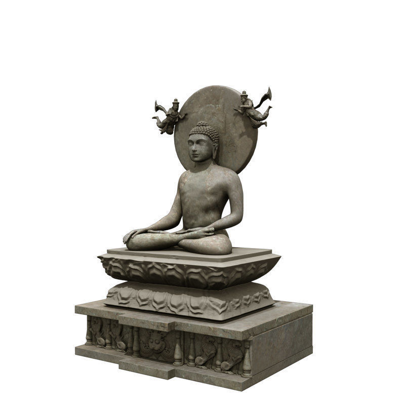 buddha statue 3d model 3D model_4