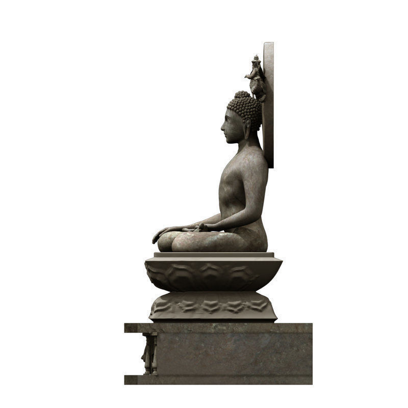 buddha statue 3d model 3D model_5