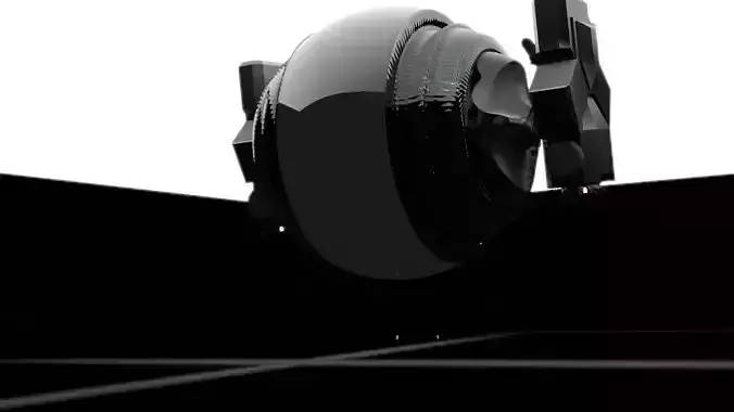 Drone futuristic robot