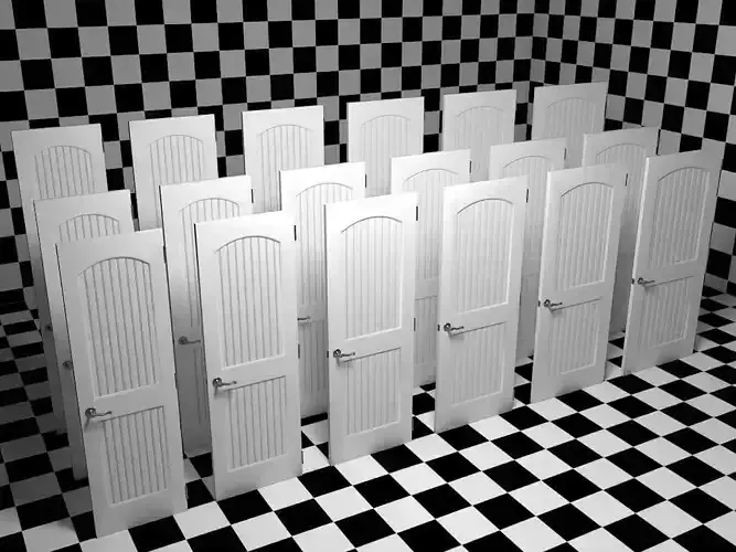 Interior Door 2 Panel ArchTop Beaded