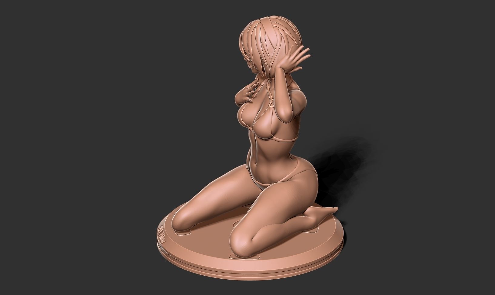 Nier 2B - listen to breath of life 3D print model_18