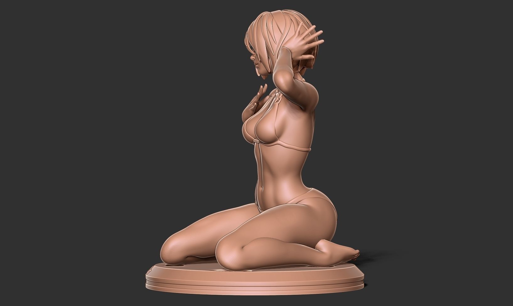 Nier 2B - listen to breath of life 3D print model_11