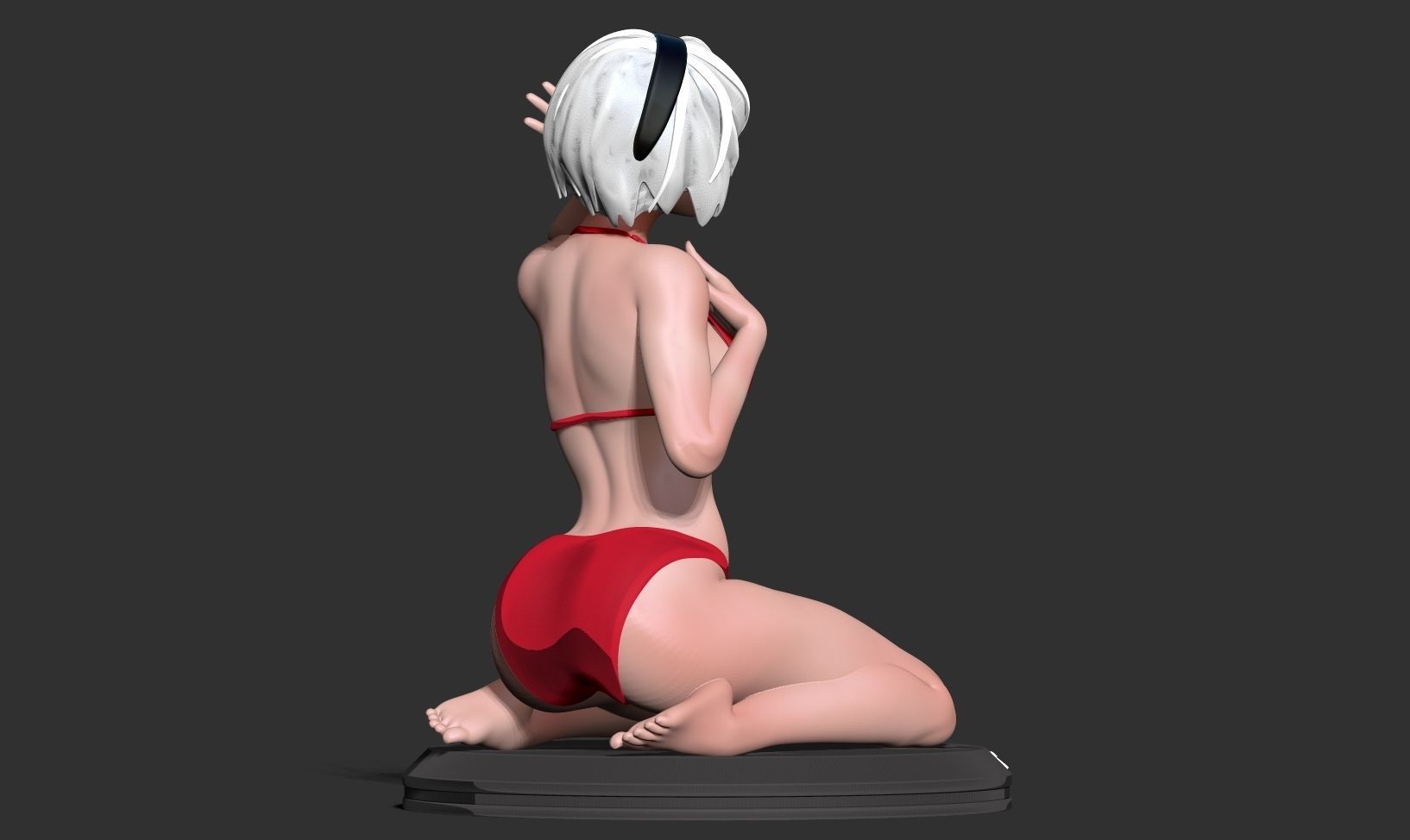 Nier 2B - listen to breath of life 3D print model_5