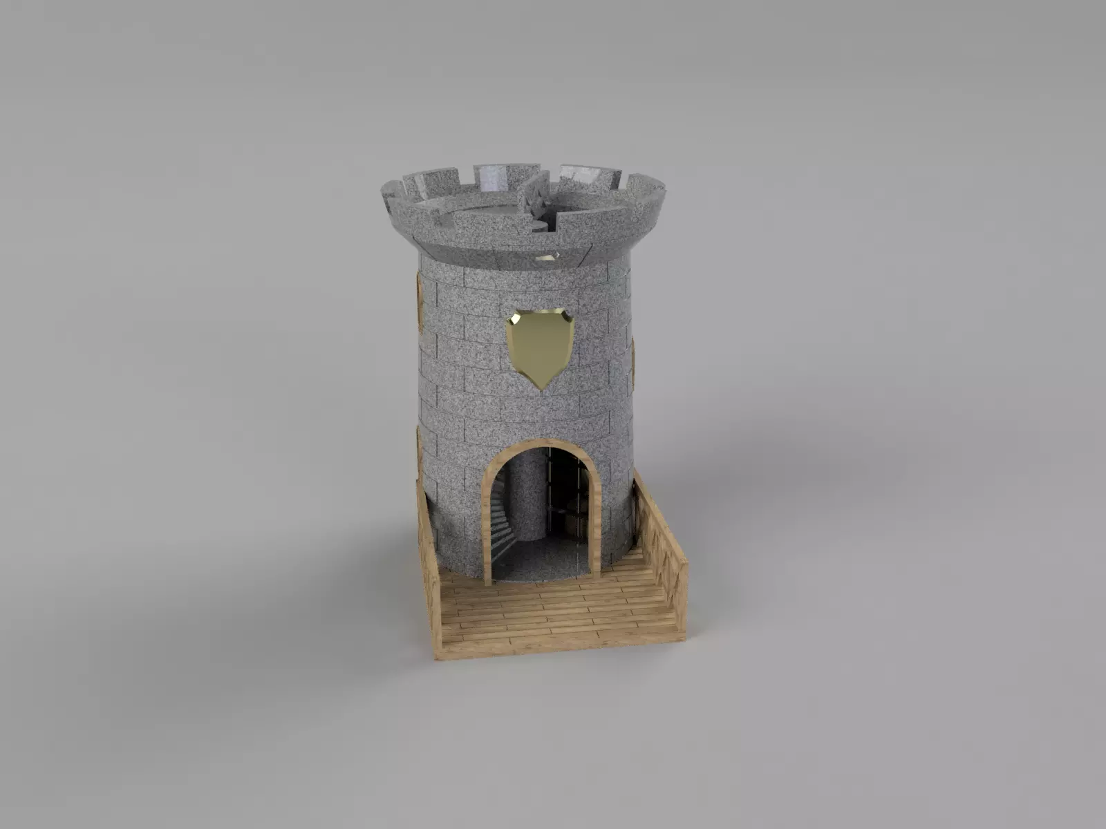 Medieval Dice tower 3D print model