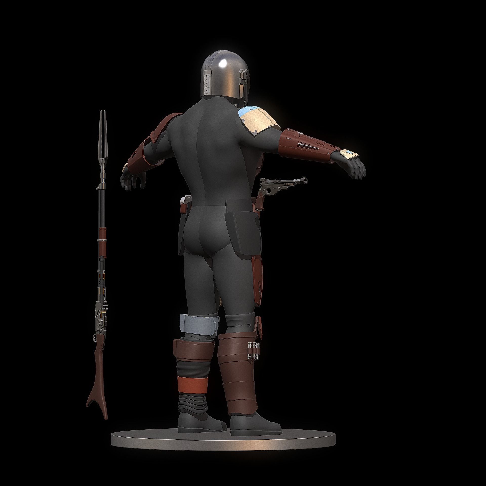 The Mandalorian full armor set stl  3D print model_6