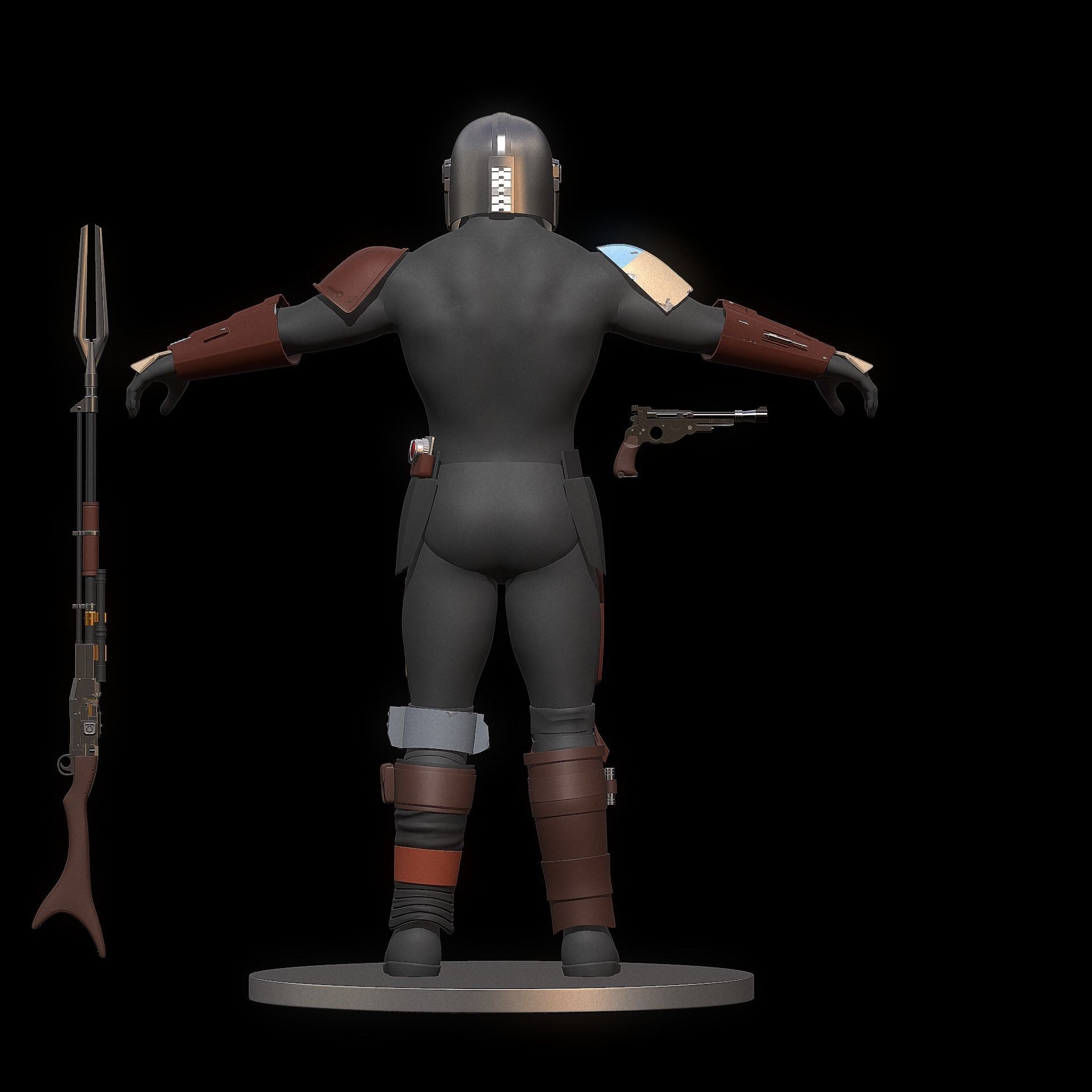 The Mandalorian full armor set stl  3D print model_7