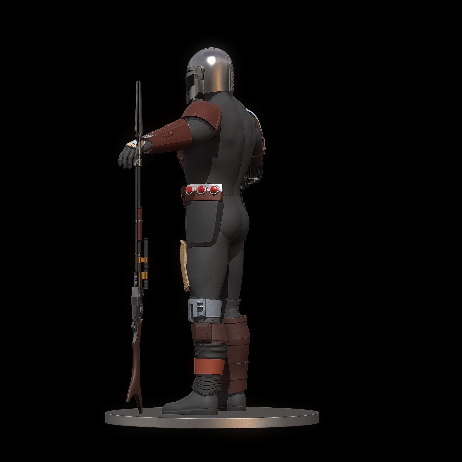 The Mandalorian full armor set stl  3D print model_9