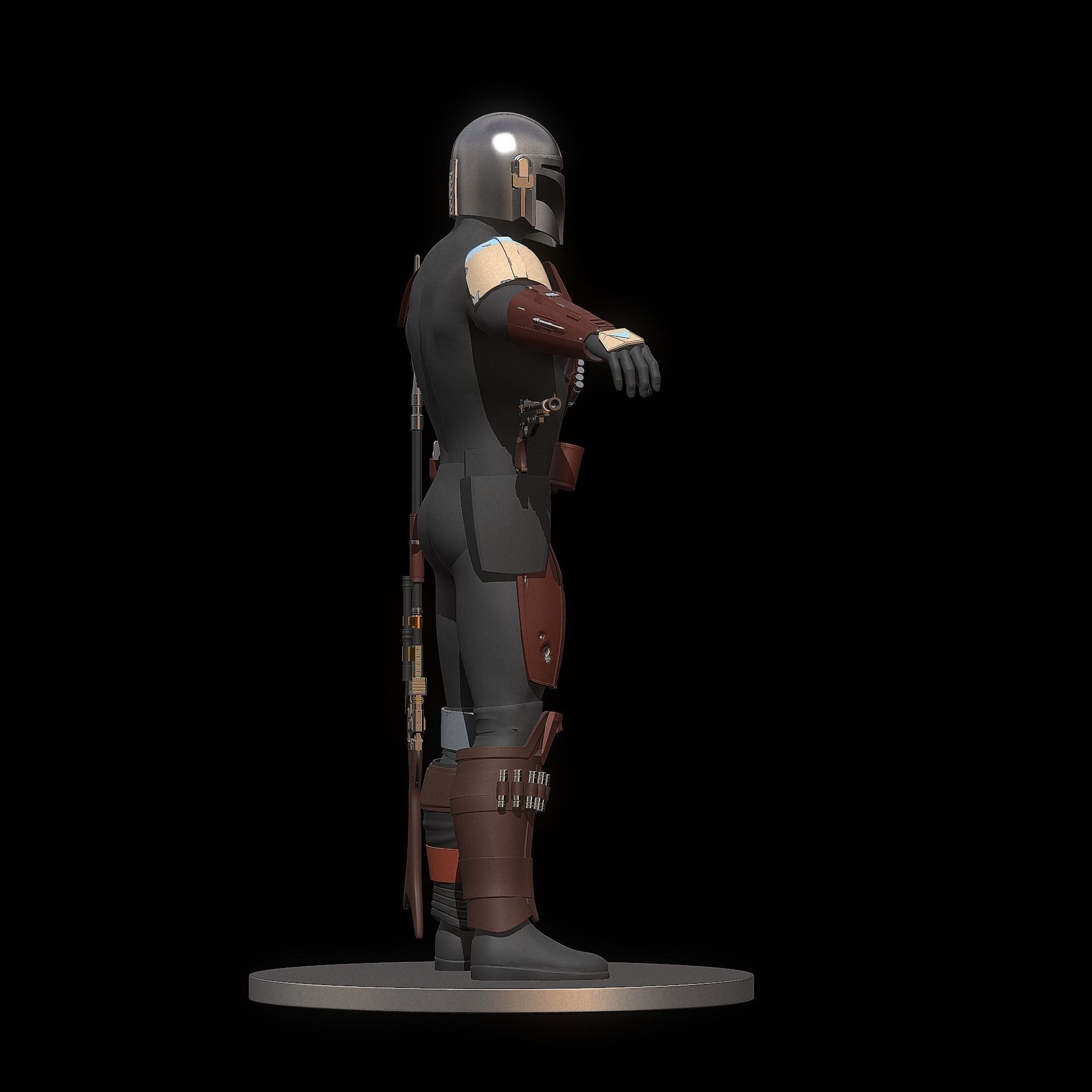 The Mandalorian full armor set stl  3D print model_5