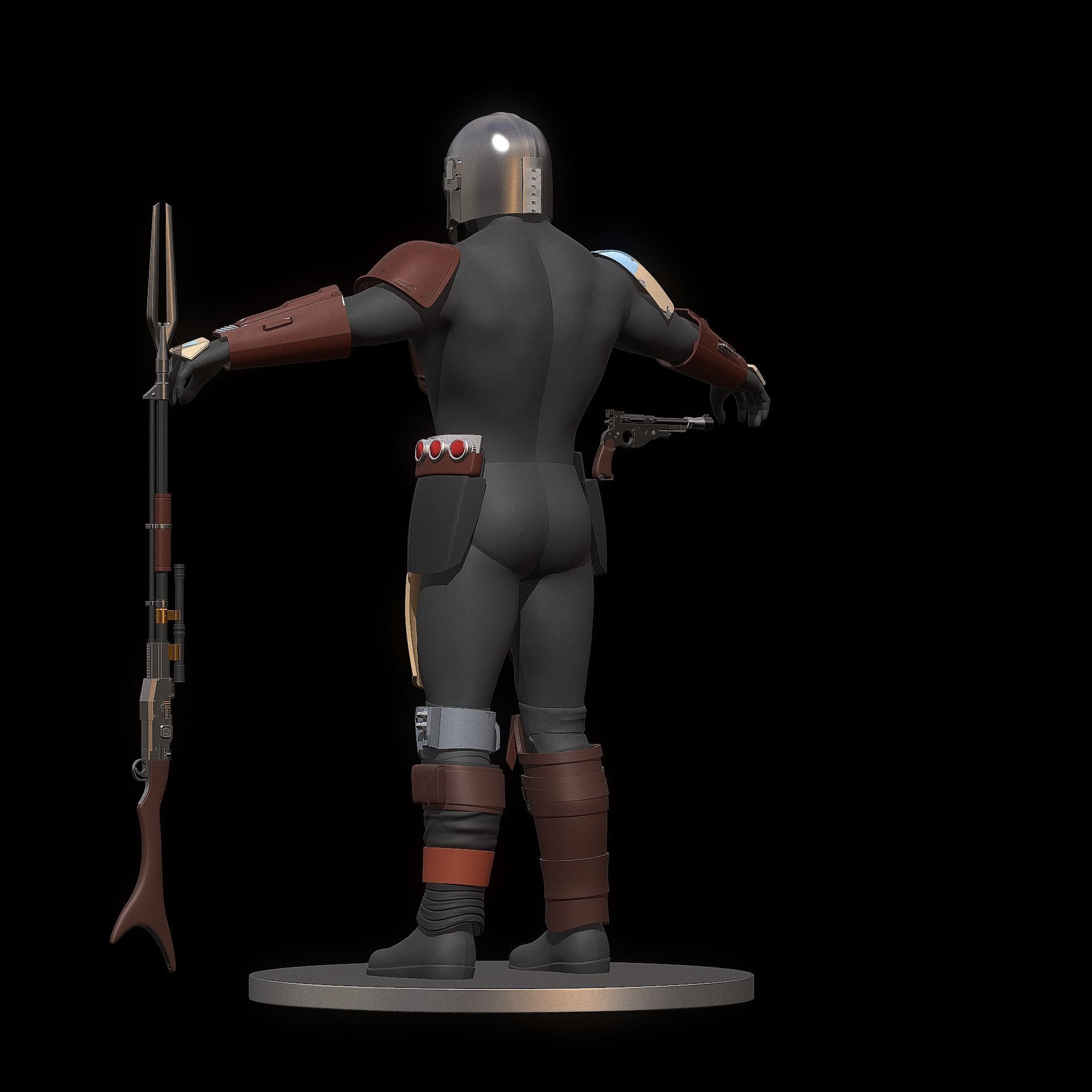 The Mandalorian full armor set stl  3D print model_8
