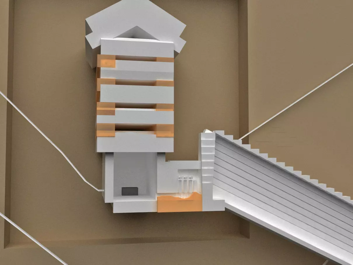 inside the Great Pyramid Of Khufu in Egypt 3D model_0