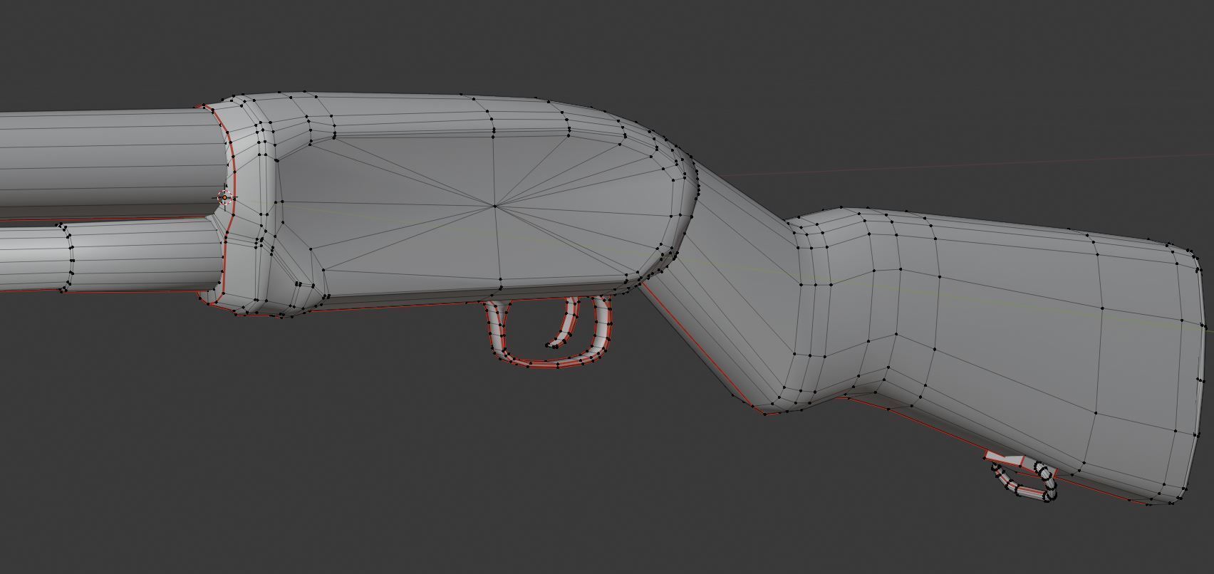   Winchester M12  Low-poly 3D model_12