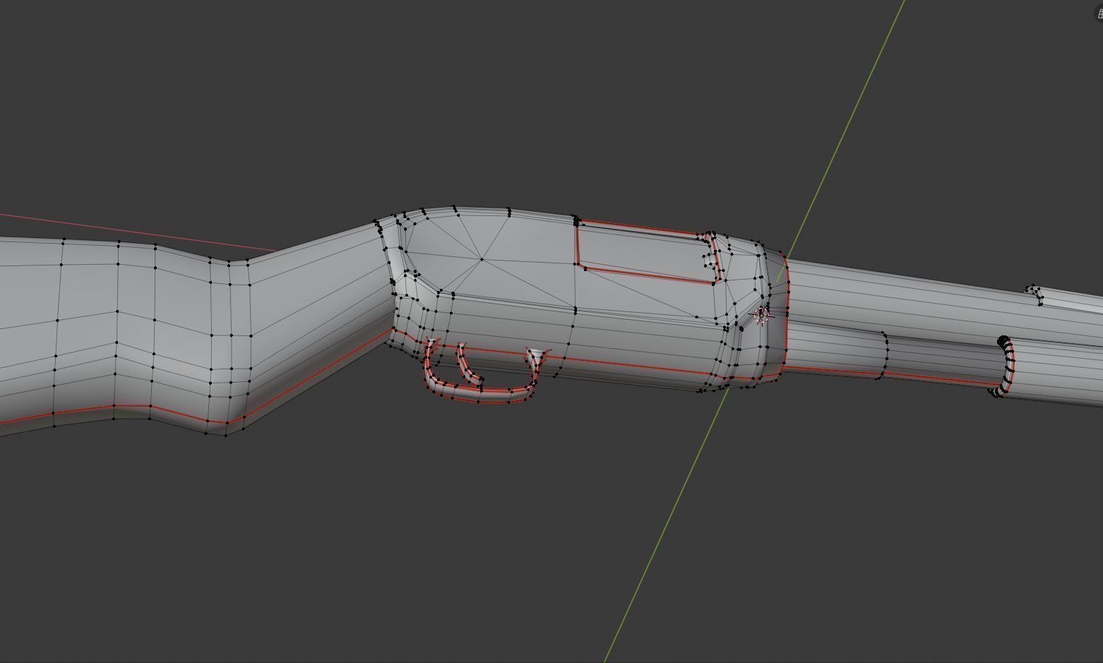  Winchester M12  Low-poly 3D model_15