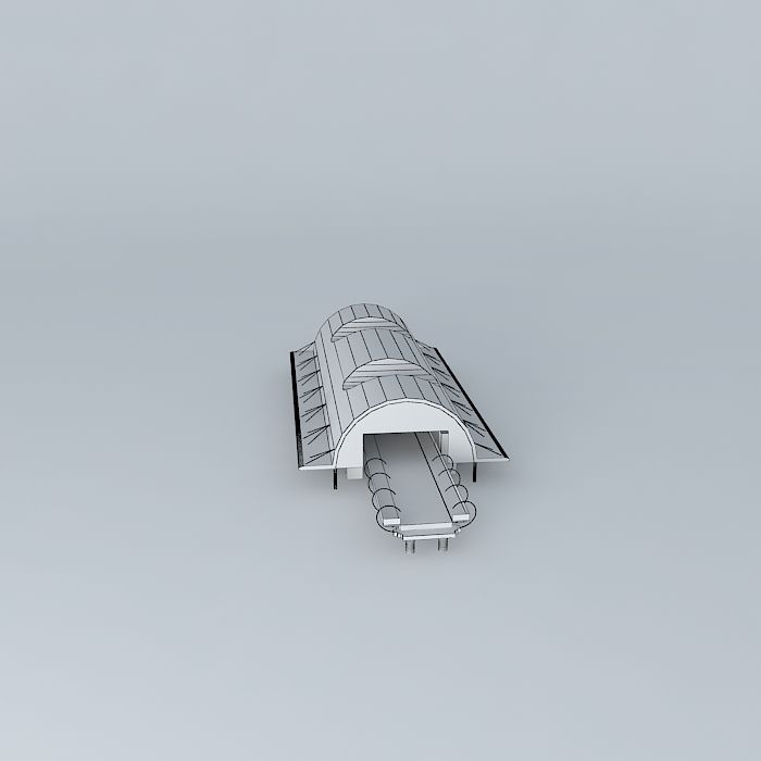 Metro Station Spijkenisse Center Free 3D model_3